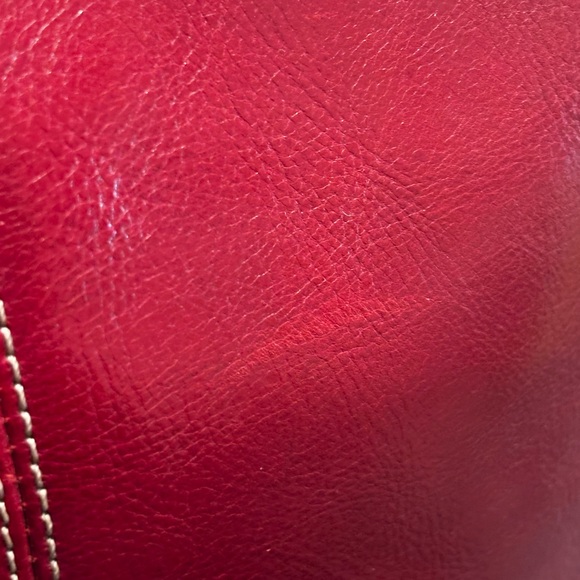 Fossil Oxblood Red Leather Shoulder Bag. Vintage 90s - Picture 15 of 17